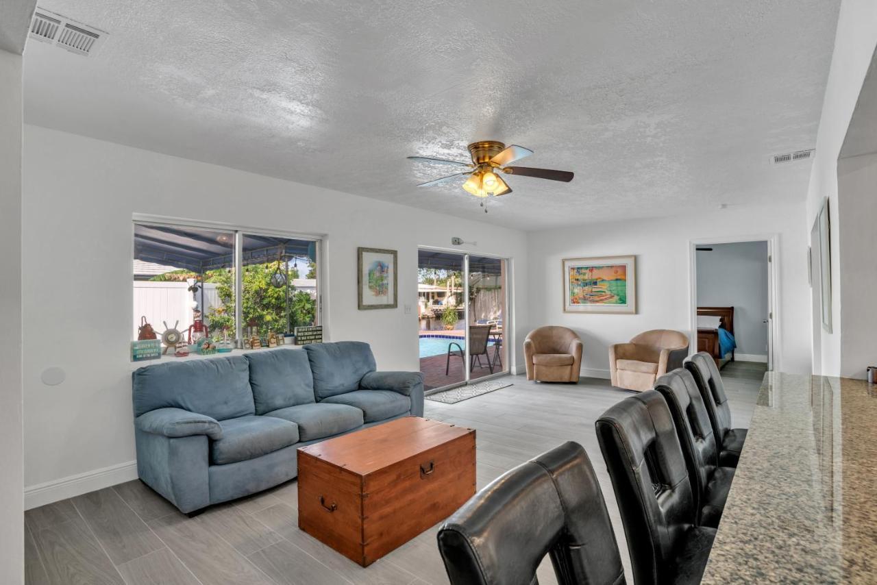 4 Bd Near Beach Spacious Solar Heated Pool Waterfront Home Pompano Beach Zewnętrze zdjęcie