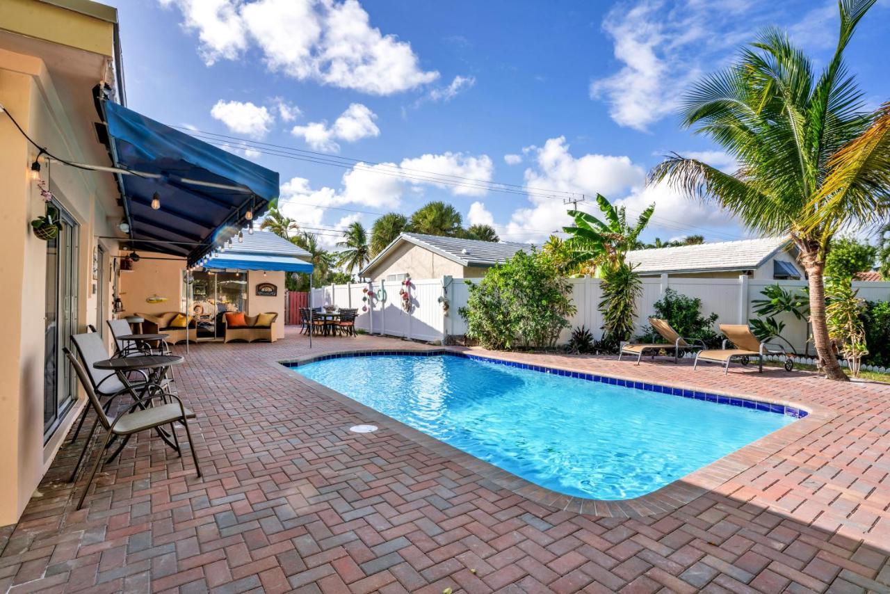 4 Bd Near Beach Spacious Solar Heated Pool Waterfront Home Pompano Beach Zewnętrze zdjęcie