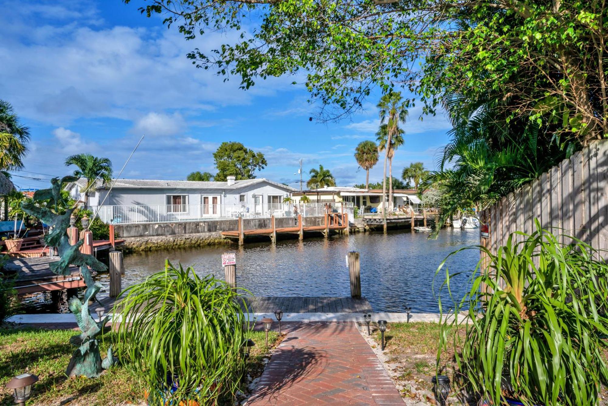 4 Bd Near Beach Spacious Solar Heated Pool Waterfront Home Pompano Beach Zewnętrze zdjęcie